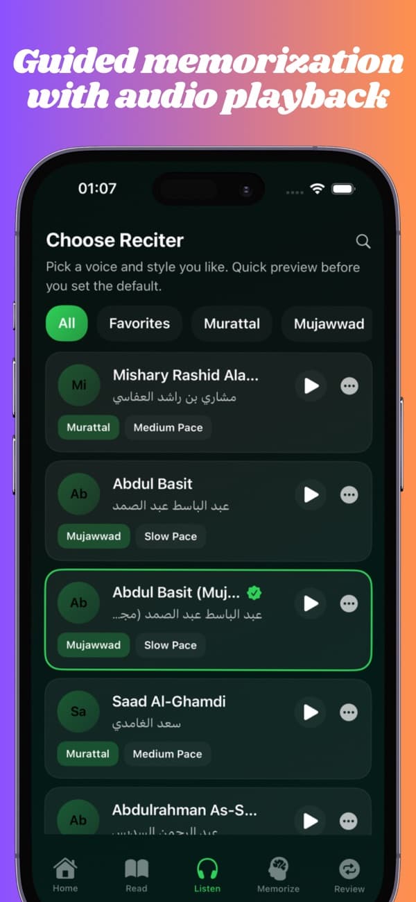 Quoranize: Quran Memorization screenshot 3