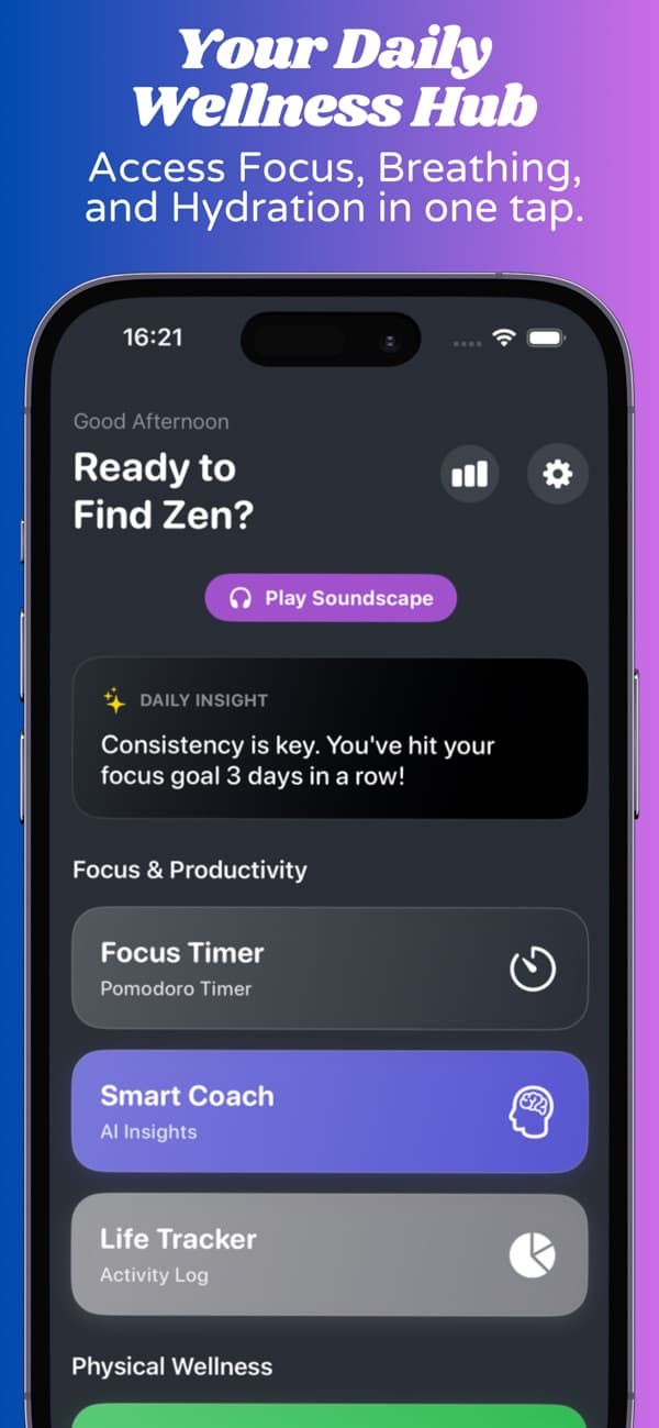 ZenBreak: Focus & Life Balance screenshot 1