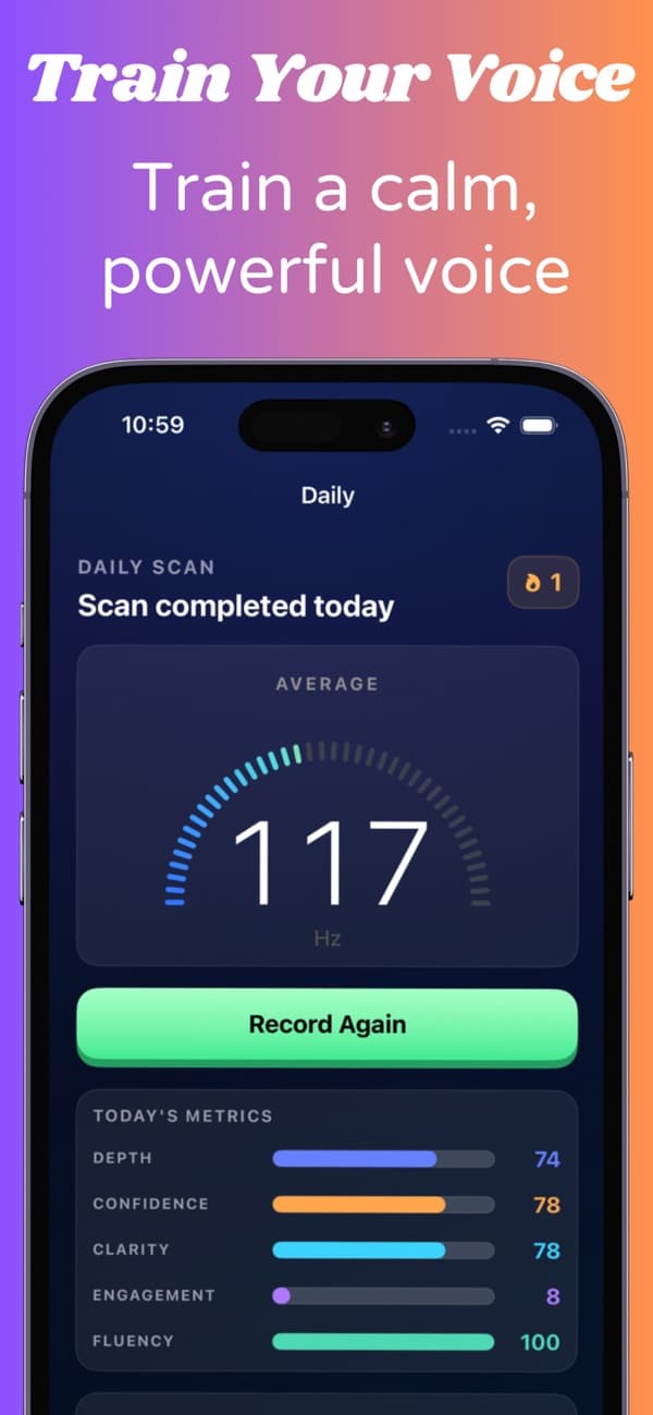 DeepVoice: AI Voice Coach screenshot 1